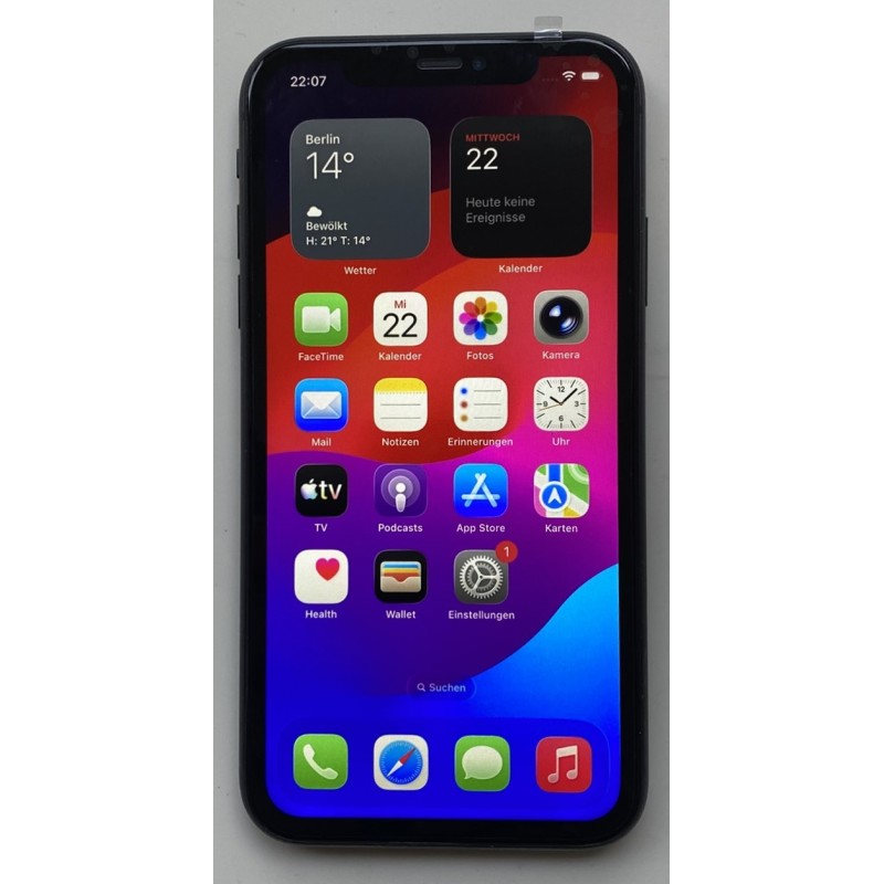 Apple iPhone 11 128GB Black Handy Smartphone ohne Simlock MHDH3ZD/A 89%