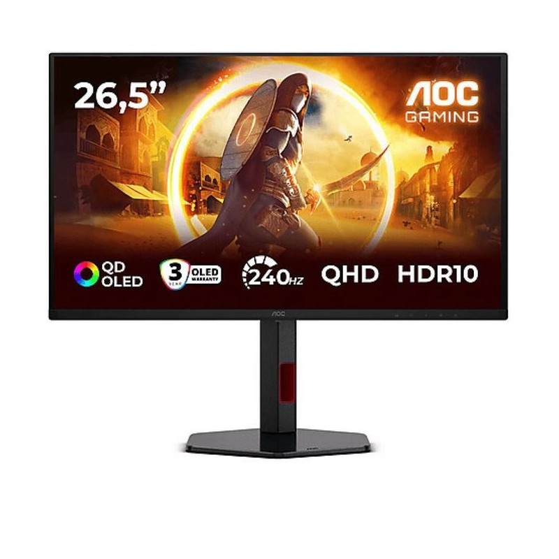 AOC Q27G4ZDR 27" QD WQHD OLED 26,5" 240Hz 0,03ms HDMI DisplayPort