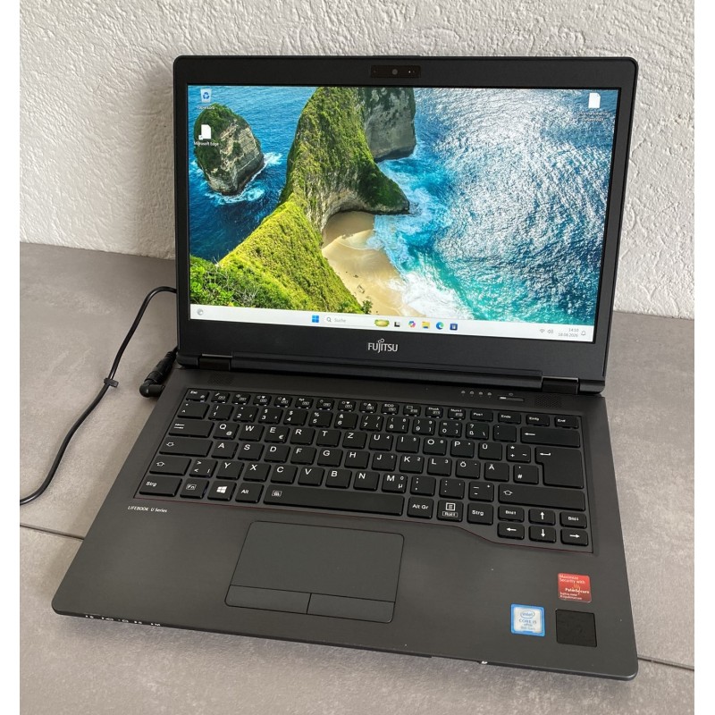 Fujitsu LifeBook U748, 14" FHD, i5-8350U, 8GB, 256GB SSD, Windows 11 Pro (DEFEKT)