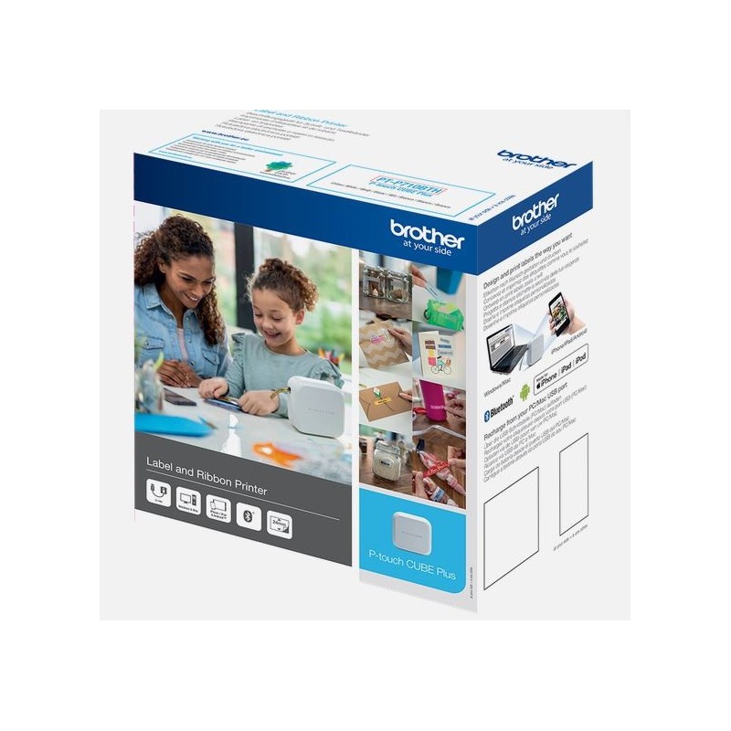 Brother Beschriftungsgerät P-touch CUBE Plus PT-P710BTH weiß