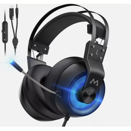 Mipow EG3 Pro Gaming Over Ear Headset kabelgebunden 7.1 Surround