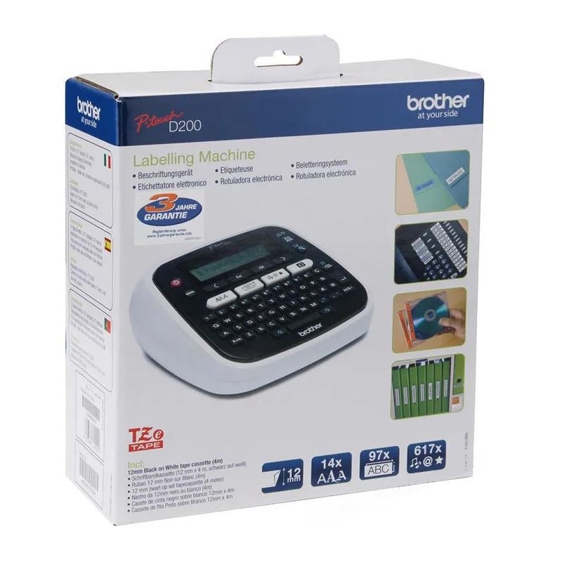Beschriftungsgerät Brother P-touch D200BW neu ovp für TZe231, TZe131 D-200 D210