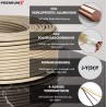PremiumX 50m Telefonkabel 2x2x0,6mm J-Y(ST)Y Telefonleitung 4-Adern