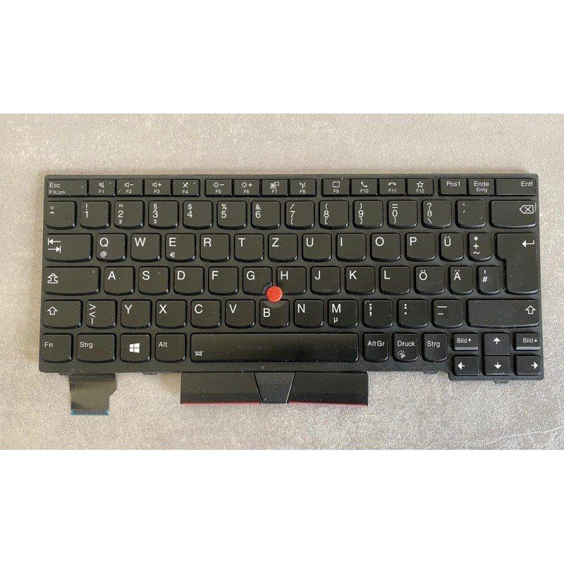 Lenovo Tastatur, keyboard beleuchtet 5N20V43192 QWERTZ L13 Gen2