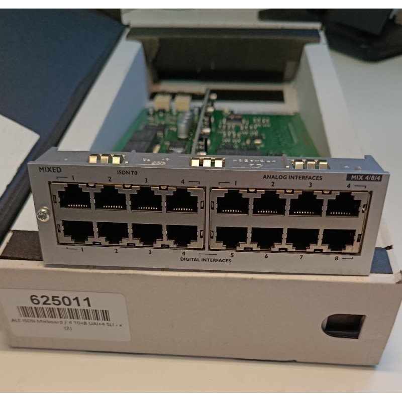 ALCATEL-LUCENT ENTERPRISE ISDN Mischbaugruppe / 4 T0 + 8 UAI + 4 SLI - x (3EH77238AB)